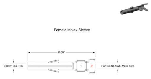 female molex sleeve