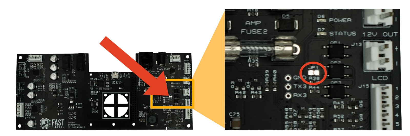 Power detection solder jumper